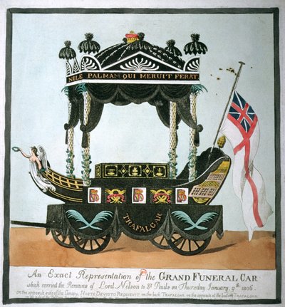 The Funeral of Lord Nelson (1758-1805) on 9th January 1806 by English School